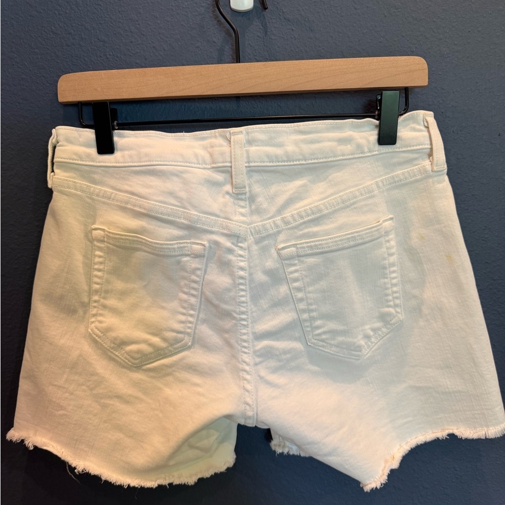 J. Crew Women’s White Denim Cut Off Shorts Size 26 - Picture 3 of 3